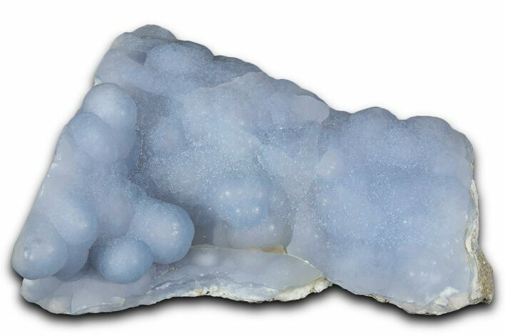 Botryoidal Blue Chalcedony Pseudomorph After Anhydrite - Peru #352446